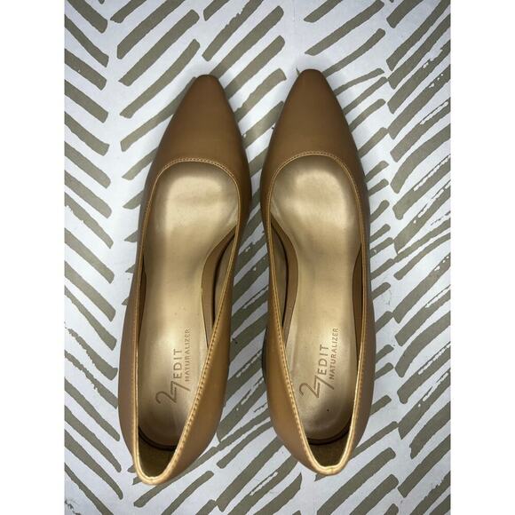 Naturalizer 27 Edit Women's Licia Slip On Heels Taupe - Picture 4 of 6